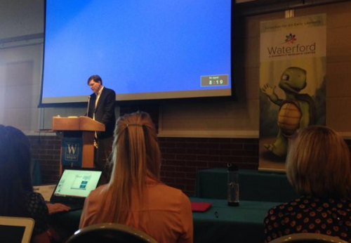 Waterford President Benjamin Heuston speaks at our biannual company meeting.