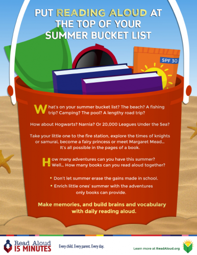read aloud, parent poster
