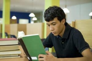 Teen reading