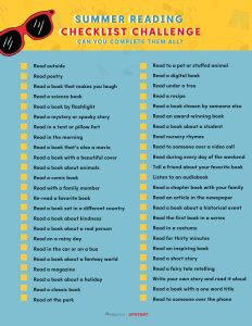 Summer Reading Checklist link