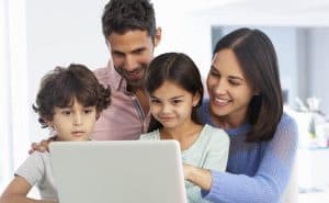 family during online learning