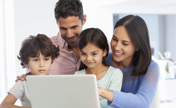 family during online learning