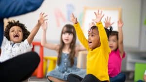 A happy classroom. Online or in-person, routines can help students thrive