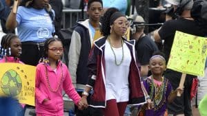 Children march in a Juneteenth parade in Philadelphia, Pennsylvania. Find ways to celebrate and learn about Juneteenth.
