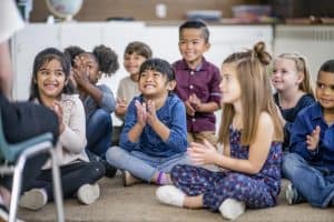 group of elementary students