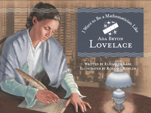 I Want to Be a Mathematician Like Ada Byron Lovelace cover