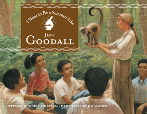 I Want to Be a Scientist Like Jane Goodall cover